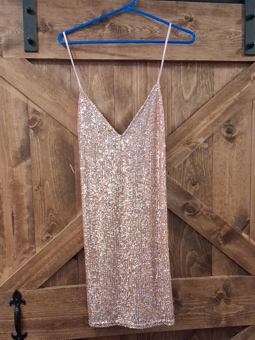 Victoria's Secret Rose Gold Sequin Nightgown